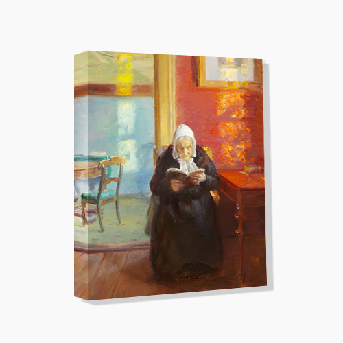 Anna Ancher,안나 앙케 (붉은 벽의 방에서 독서하는 화가의 어머니)