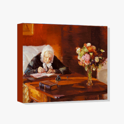 Anna Ancher,안나 앙케 (테이블에 앉아있는 화가의 어머니)