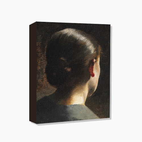 Vilhelm Hammershoi,함메르쇼이 (Portrait of the artist&#039;s sister Anna Hammershoi seen from the back)