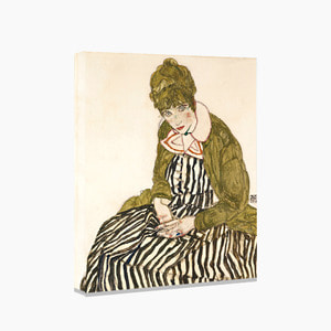 Egon Schiele, 에곤 쉴레 (줄무늬드레스를 입고 앉아있는 에디스)