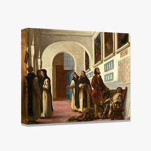 Eugene Delacroix, 들라크루아 (수도원에 크리스토퍼 콜럼버스와 그의아들)
