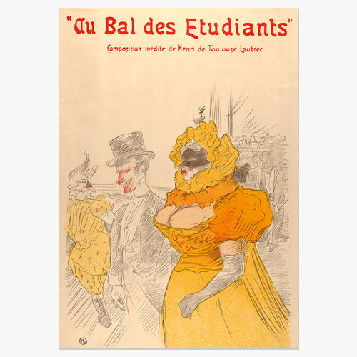 Henri de Toulouse-Lautrec,앙리 툴르즈 로트렉 (Bal des Etudiants)