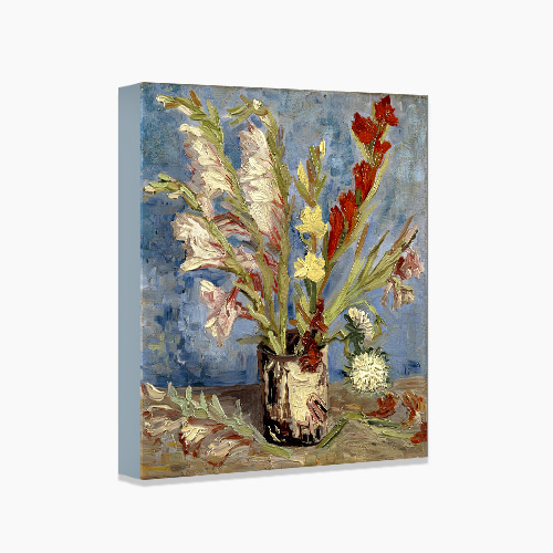 Vincent van Gogh, 반 고흐 (화병안에 중국 과꽃과 글라디올리-2)