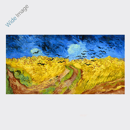 Vincent Van Gogh (까마귀가 있는 밀밭) - 와이드