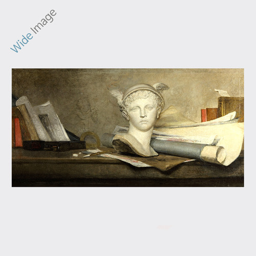 Jean-Baptiste-Simeon Chardin (예술의 속성을 가진 정물) - 와이드