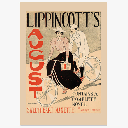 William James Glackens, (윌리암 글래큰스의 1894년 Lippincott&#039;s 잡지 포스터) 