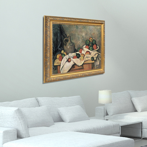 Paul Cezanne, 폴 세잔 (정물 주름잡힌 천 항아리와 과일접시)
