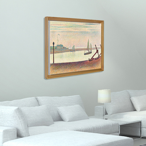Georges Seurat,조르주 쇠라 (그라블린 운하의 저녁 풍경)
