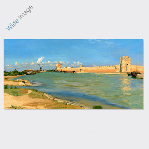 The Ramparts at Aigues-Mortes (바질) - 와이드