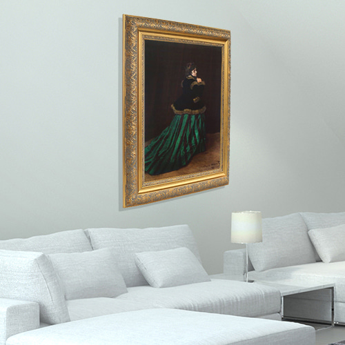Claude Monet, 모네 (녹색 드레스를 입은 여인)