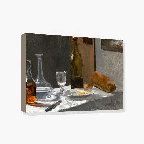 Claude Monet,모네 (유리병 빵 와인이 있는 정물)