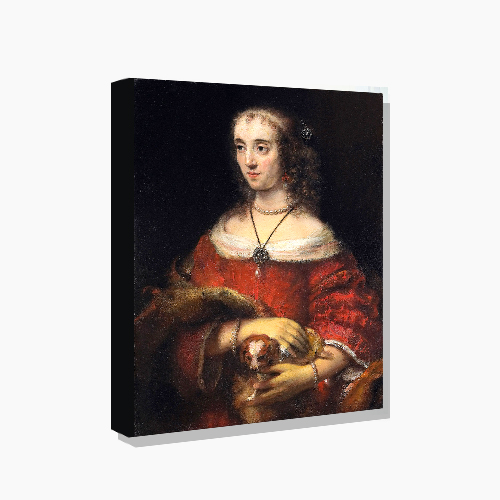Rembrandt,렘브란트 (개와 함께있는 여인의 초상)
