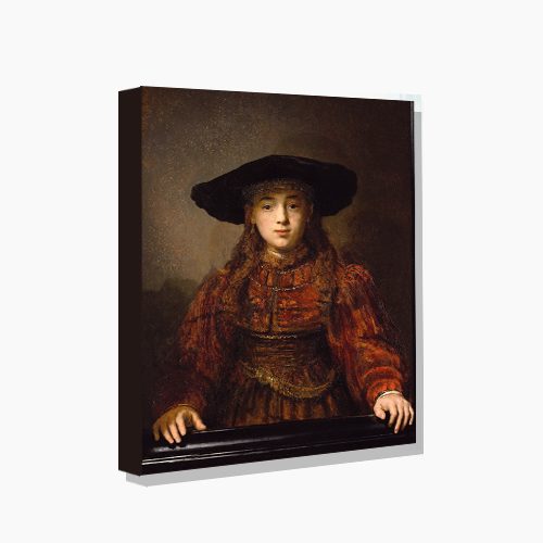 Rembrandt,렘브란트 (그림 프레임안의 여성)