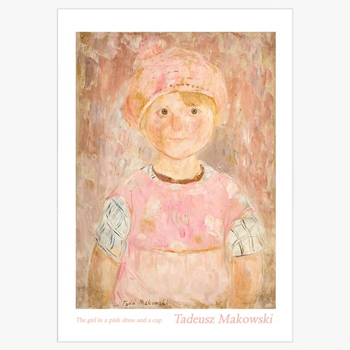 Tadeusz Makowski,타데우시 마코우스키 (The girl in a pink dress and a cap)